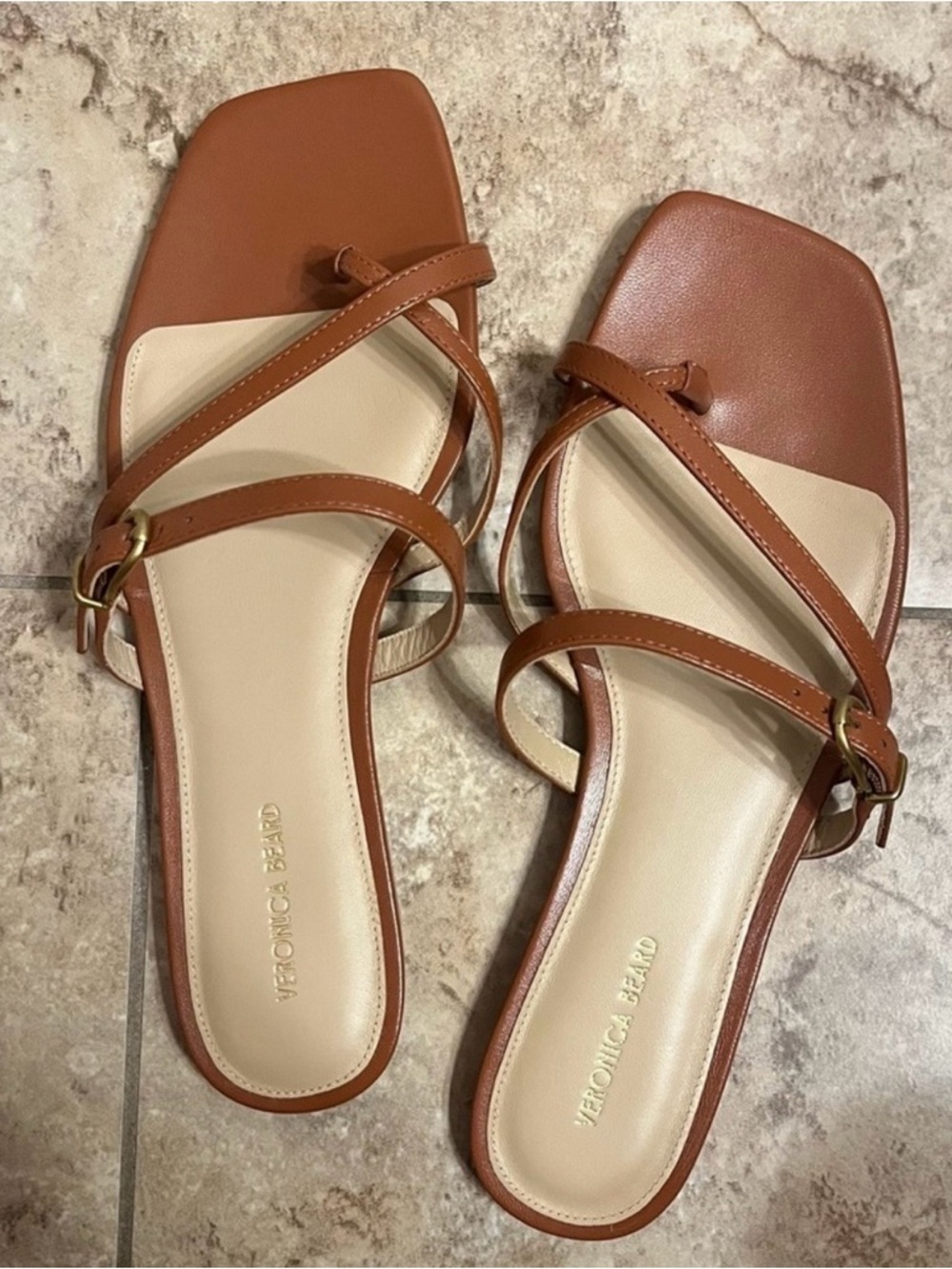 Veronica Beard Leather Sandals NEW!